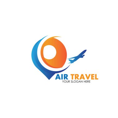 Hava Seyahati logo vektör simgesi tasarımı şablon-vektör