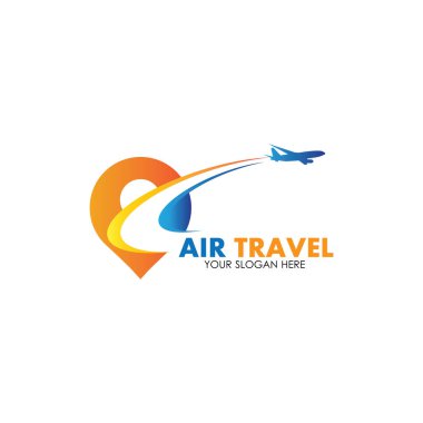 Hava Seyahati logo vektör simgesi tasarımı şablon-vektör