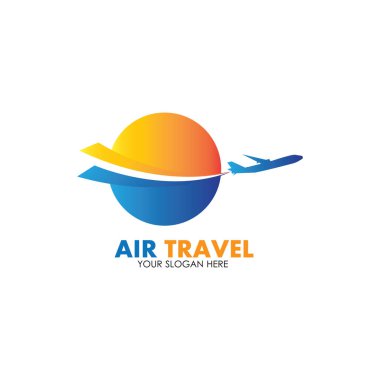 Hava Seyahati logo vektör simgesi tasarımı şablon-vektör