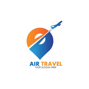 Hava Seyahati logo vektör simgesi tasarımı şablon-vektör