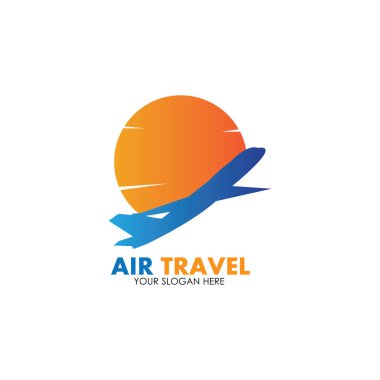 Hava Seyahati logo vektör simgesi tasarımı şablon-vektör