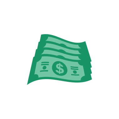 ABD Doları kağıt bankasında ticari finans para kavramı illüstrasyonu simgesi