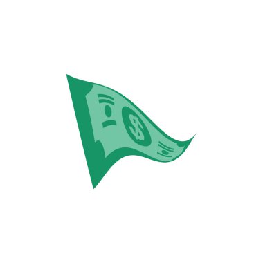 ABD Doları kağıt bankasında ticari finans para kavramı illüstrasyonu simgesi