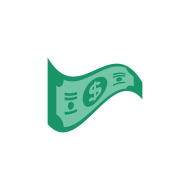 ABD Doları kağıt bankasında ticari finans para kavramı illüstrasyonu simgesi