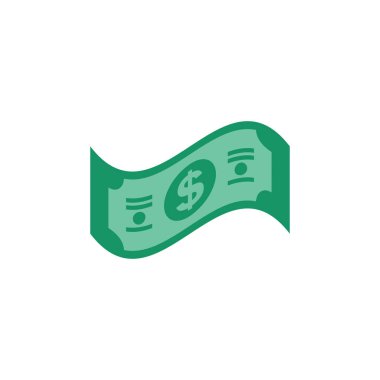 ABD Doları kağıt bankasında ticari finans para kavramı illüstrasyonu simgesi