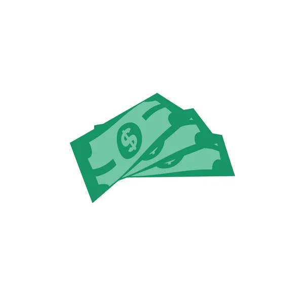 Доллар Сша Бумажные Банкноты Иконка Подписать Бизнес Финансировать Деньги Концепция — стоковый вектор