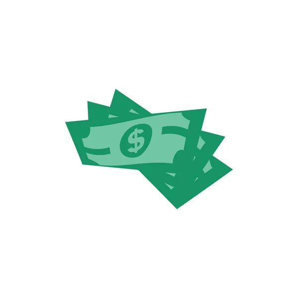 Dollar Stock Paper Notes Icon Sign Business Financial Money Concept — 스톡 벡터