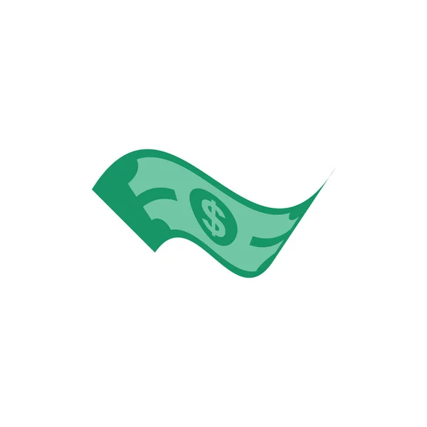 Доллар Сша Бумажные Банкноты Иконка Подписать Бизнес Финансировать Деньги Концепция — стоковый вектор