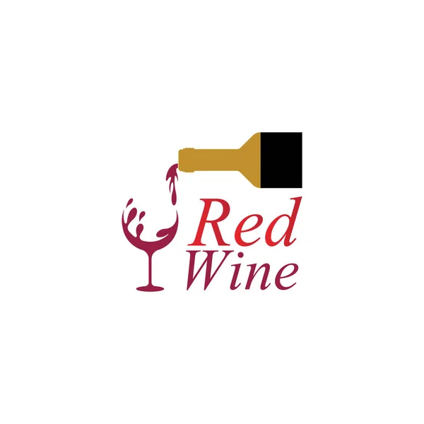 Wine Logo Design Template Vector Abbildung Des Symbol Vektors — Stockvektor