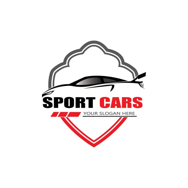 Sport Car Logo Template Design Vector Vector — Stock Vector
