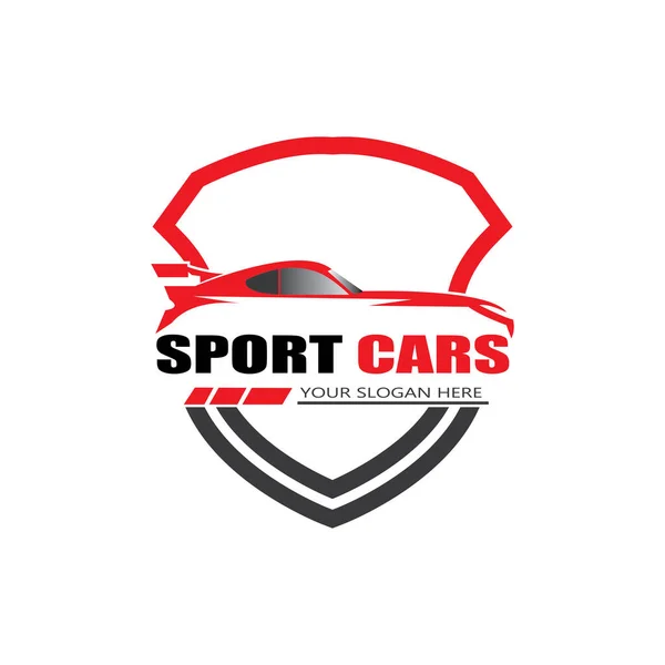 Design Vektor Für Sportwagen Logo Vorlage Vector — Stockvektor