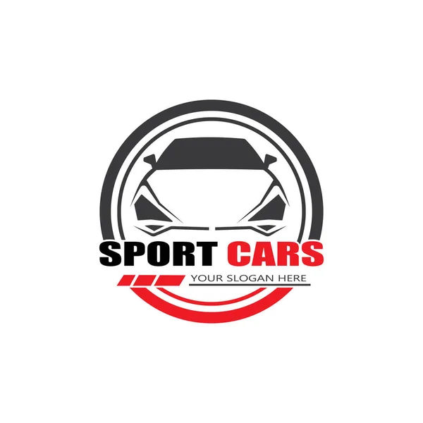 Design Vektor Für Sportwagen Logo Vorlage Vector — Stockvektor