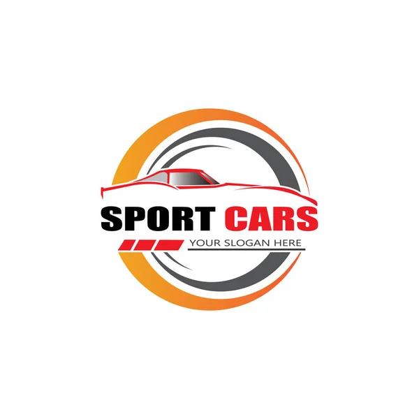 Design Vektor Für Sportwagen Logo Vorlage Vector — Stockvektor