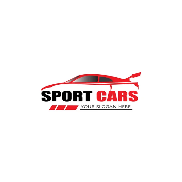 Sport Auto Logo Template Ontwerp Vector Vector — Stockvector