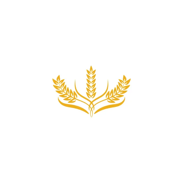 Jordbruk Vete Logotyp Mall Vektor Ikon Design — Stock vektor