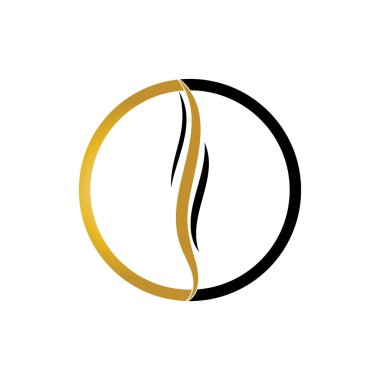 saç dalgası logo vektör şablonu - Vektör