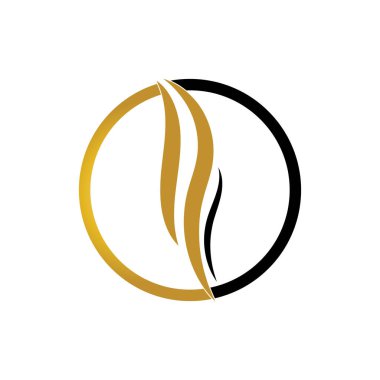 saç dalgası logo vektör şablonu - Vektör