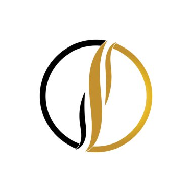 saç dalgası logo vektör şablonu - Vektör