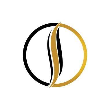 saç dalgası logo vektör şablonu - Vektör