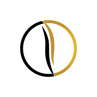 saç dalgası logo vektör şablonu - Vektör