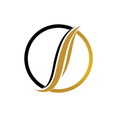 saç dalgası logo vektör şablonu - Vektör