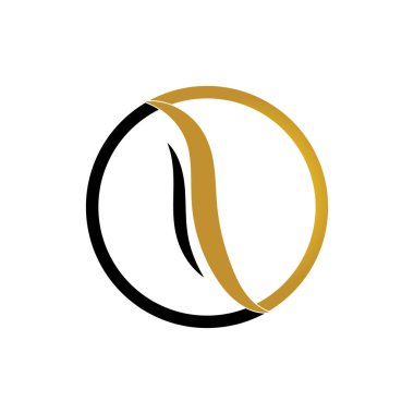 saç dalgası logo vektör şablonu - Vektör