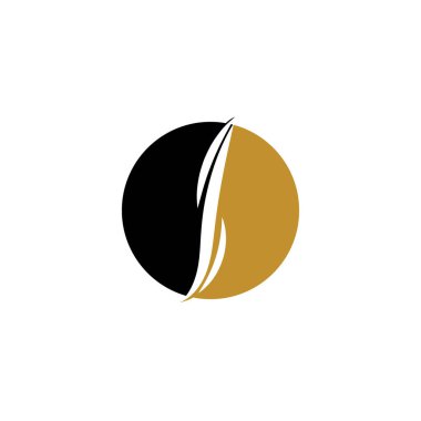 saç dalgası logo vektör şablonu - Vektör