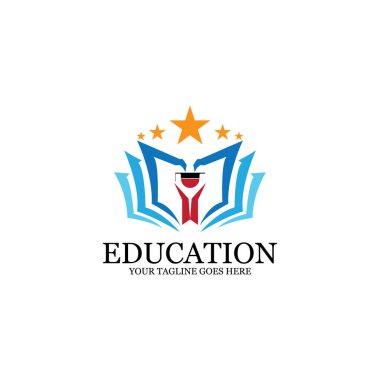 Eğitim Logosu Şablonu vektör illüstrasyon tasarımı
