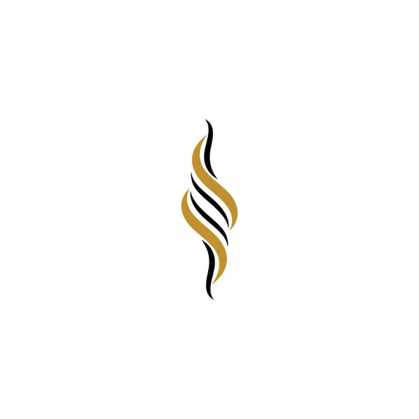 Hair Wave Λογότυπο Διάνυσμα Πρότυπο Εικονίδιο Διάνυσμα — Διανυσματικό Αρχείο