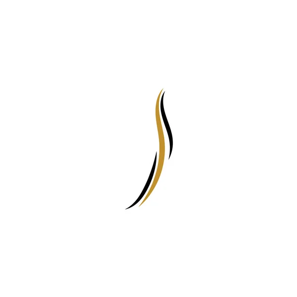 Hair Wave Λογότυπο Διάνυσμα Πρότυπο Εικονίδιο Διάνυσμα — Διανυσματικό Αρχείο