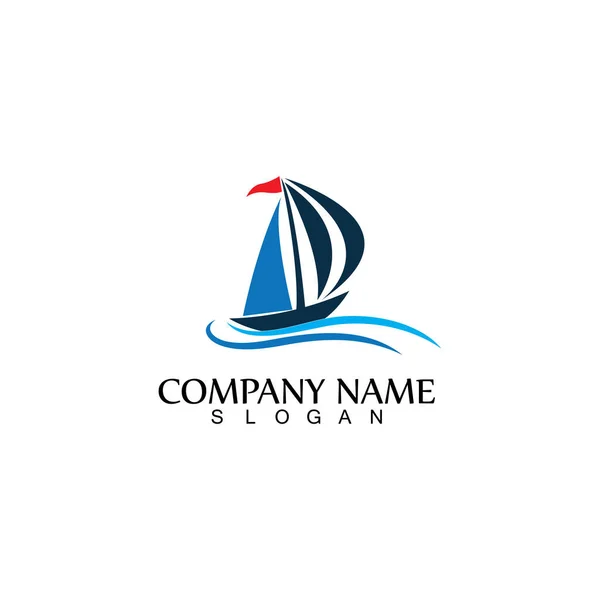 Silhueta Navio Linear Cruzeiro Oceânico Simples Logotipo Vetor Linear — Vetor de Stock