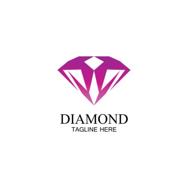 Diamond Logo Şablonu vektör çizimi tasarımı