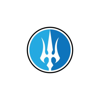 Trident Logo Şablonu vektör çizimi tasarımı