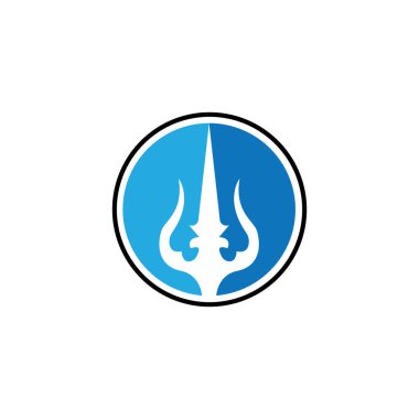 Trident Logo Şablonu vektör çizimi tasarımı