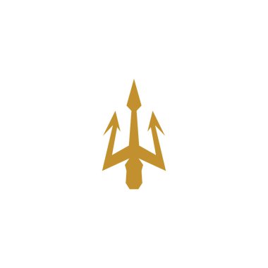 Trident Logo Şablonu vektör çizimi tasarımı