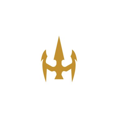 Trident Logo Şablonu vektör çizimi tasarımı
