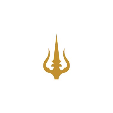 Trident Logo Şablonu vektör çizimi tasarımı