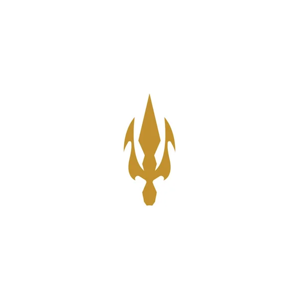 Trident Logo Vorlage Vektor Symbol Illustration Design — Stockvektor