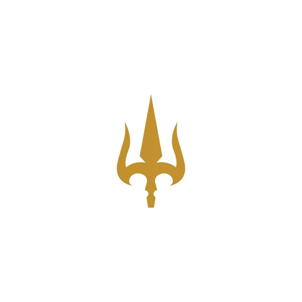 Trident Logo Şablonu vektör çizimi tasarımı