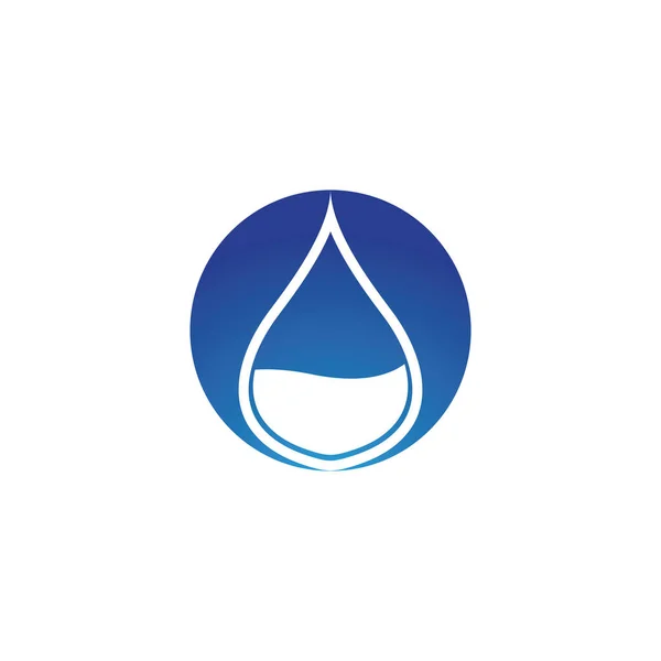 Agua Gota Logotipo Plantilla Vector Ilustración Diseño — Vector de stock