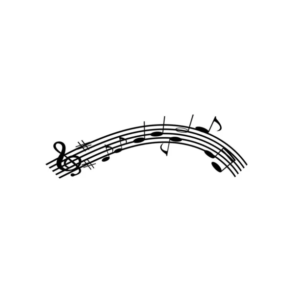 Music Note Icon Vector Illustration Design — Stock Vector