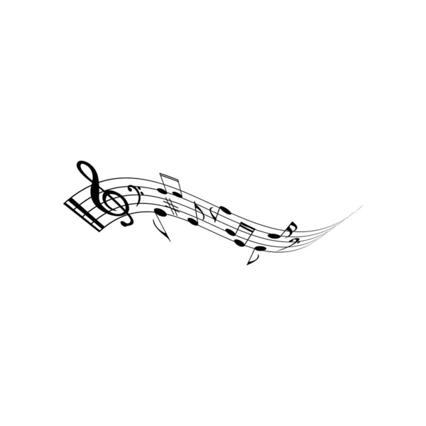 Music Note Icon Vector Illustration Design — Stock Vector