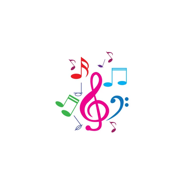 Music Note Icon Vector Illustration Design — Stock Vector