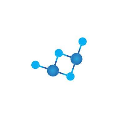 Molekül sembolü logo şablonu vektör illüstrasyon tasarımı 
