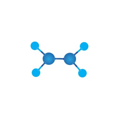 Molekül sembolü logo şablonu vektör illüstrasyon tasarımı 