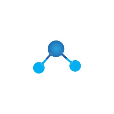 Molekül sembolü logo şablonu vektör illüstrasyon tasarımı 