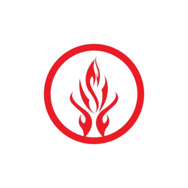 Ateş vektörü çizim şablonunu ateşle