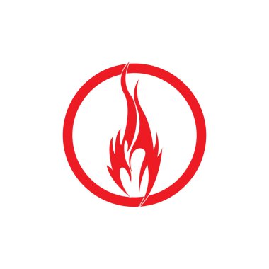 Ateş vektörü çizim şablonunu ateşle