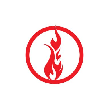 Ateş vektörü çizim şablonunu ateşle