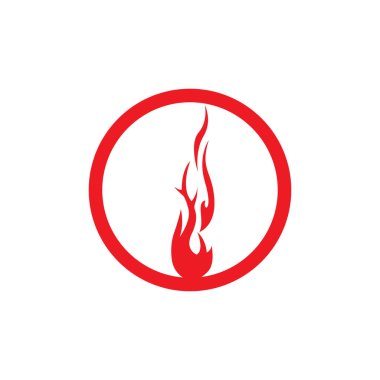 Ateş vektörü çizim şablonunu ateşle